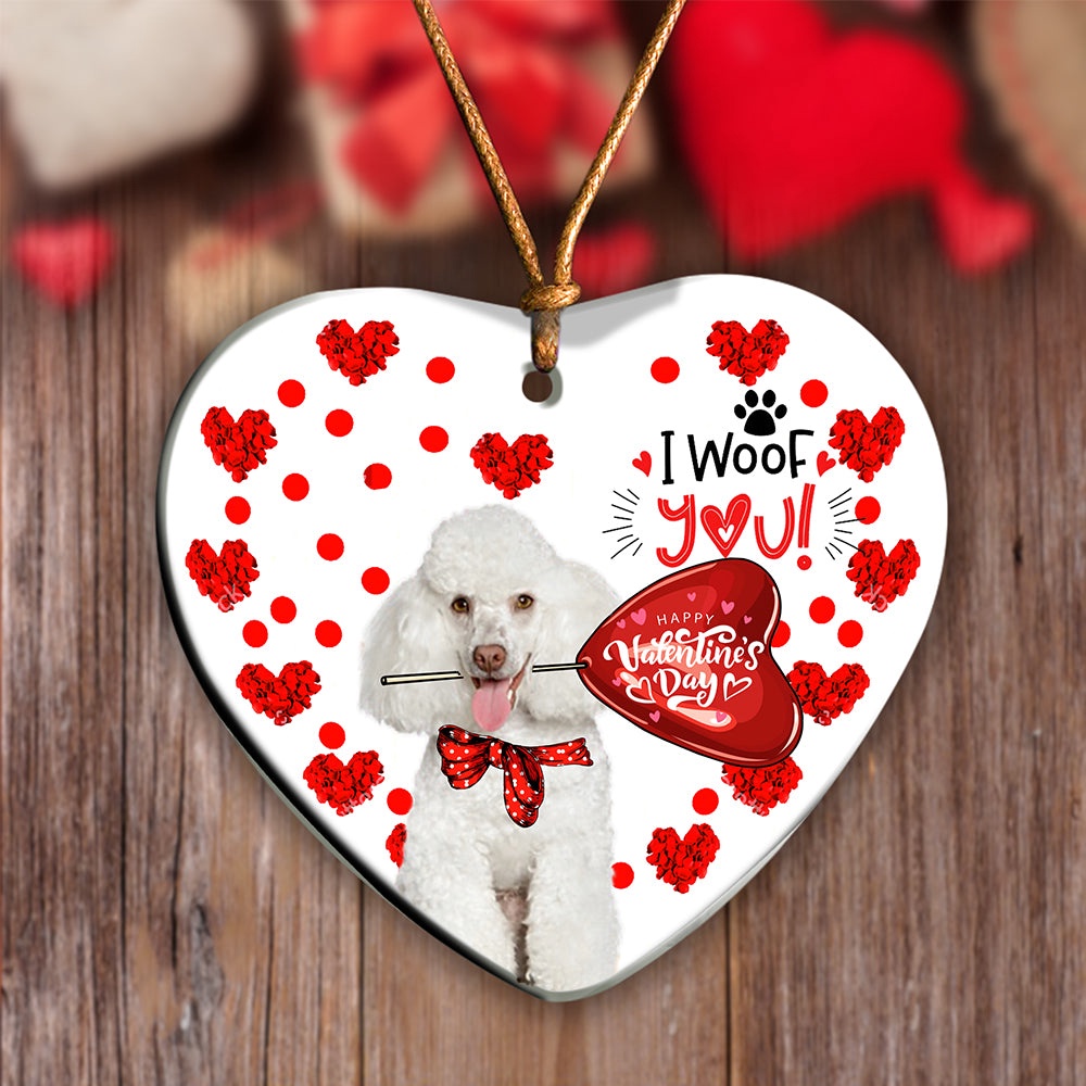 Poodle Happy Valentine’s Day Ornament, Christmas Ornament, Dog Ornament, Xmas Dog Ornaments Poodle Happy Valentine’s Day Ornament, Christmas Ornament, Dog Ornament, Xmas Dog Ornaments
