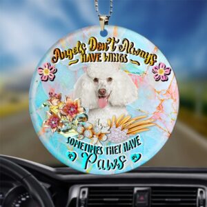 Poodle Sometimes They Have Paws Ornament, Christmas…