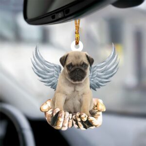 Pug Angel Dog Memorial Ornament, Christmas Ornament,…
