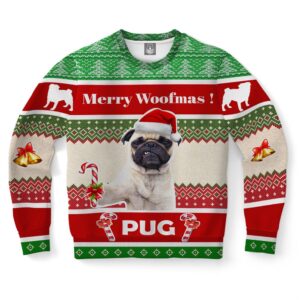 Pug Dog Ugly Christmas Sweater, Christmas Sweater,…