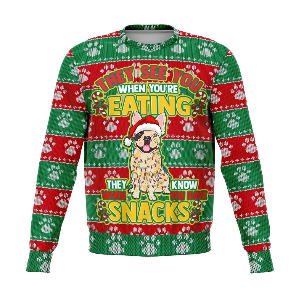 Pug They Know When You Have Snacks Christmas Ugly Sweater, Christmas Sweater, Ugly Sweater, Funny Xmas Sweaters Pug They Know When You Have Snacks Christmas Ugly Sweater, Christmas Sweater, Ugly Sweater, Funny Xmas Sweaters