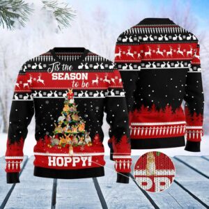 Rabbit Christmas Tree Ugly Christmas Sweater, Xmas…