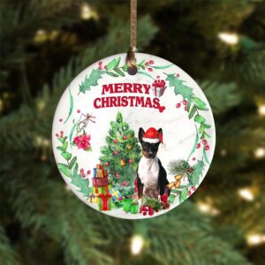 Rat-Terrier Tree Merry Christmas Ornament, Christmas Ornament,…