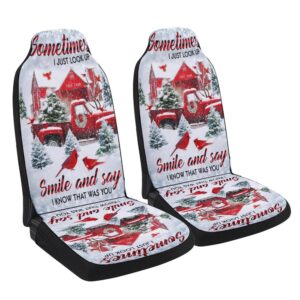 Red Cardinal Winter Snow Christmas Seat Cover…