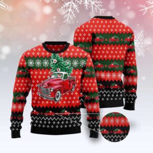 Red Truck Christmas All Over Print Ugly…