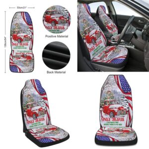 Red Truck Christmas Christian Cross Only Jesus Can Make Way Where There Is No Way Seat Cover Cars Christmas Car Seat Cover Car Seat Cover 2 ppue0k.jpg