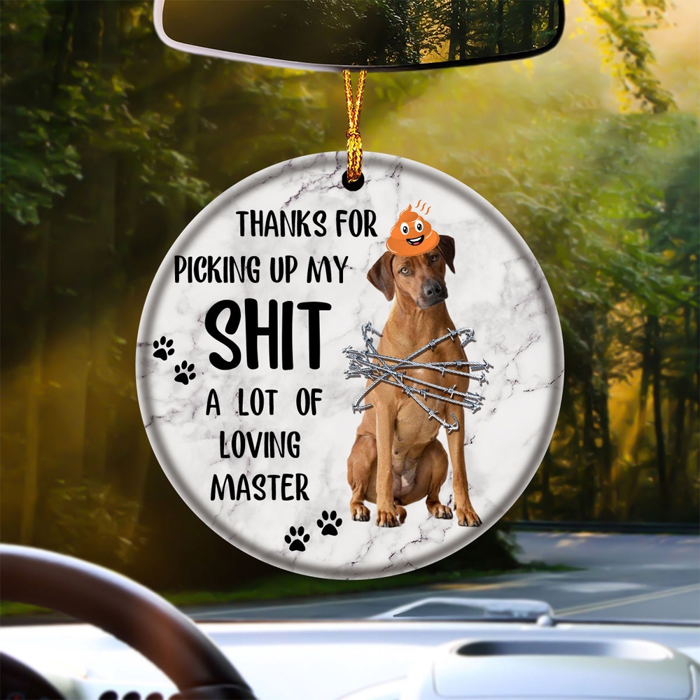 Rhodesian Ridgeback A Lot Of Loving Master Ornament, Christmas Ornament, Dog Ornament, Xmas Dog Ornaments Rhodesian Ridgeback A Lot Of Loving Master Ornament, Christmas Ornament, Dog Ornament, Xmas Dog Ornaments