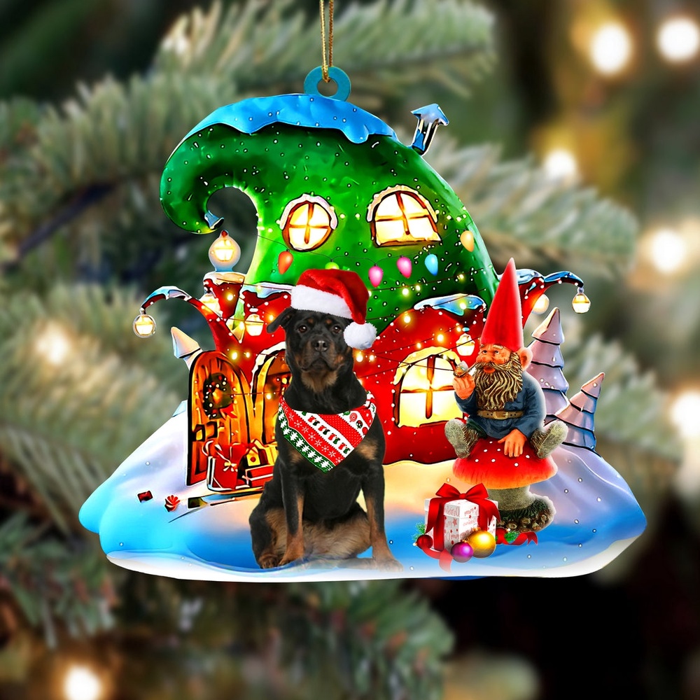 Rottweiler 2 With Rudolph’s House Christmas Ornament, Christmas Ornament, Dog Ornament, Xmas Dog Ornaments Rottweiler 2 With Rudolph’s House Christmas Ornament, Christmas Ornament, Dog Ornament, Xmas Dog Ornaments
