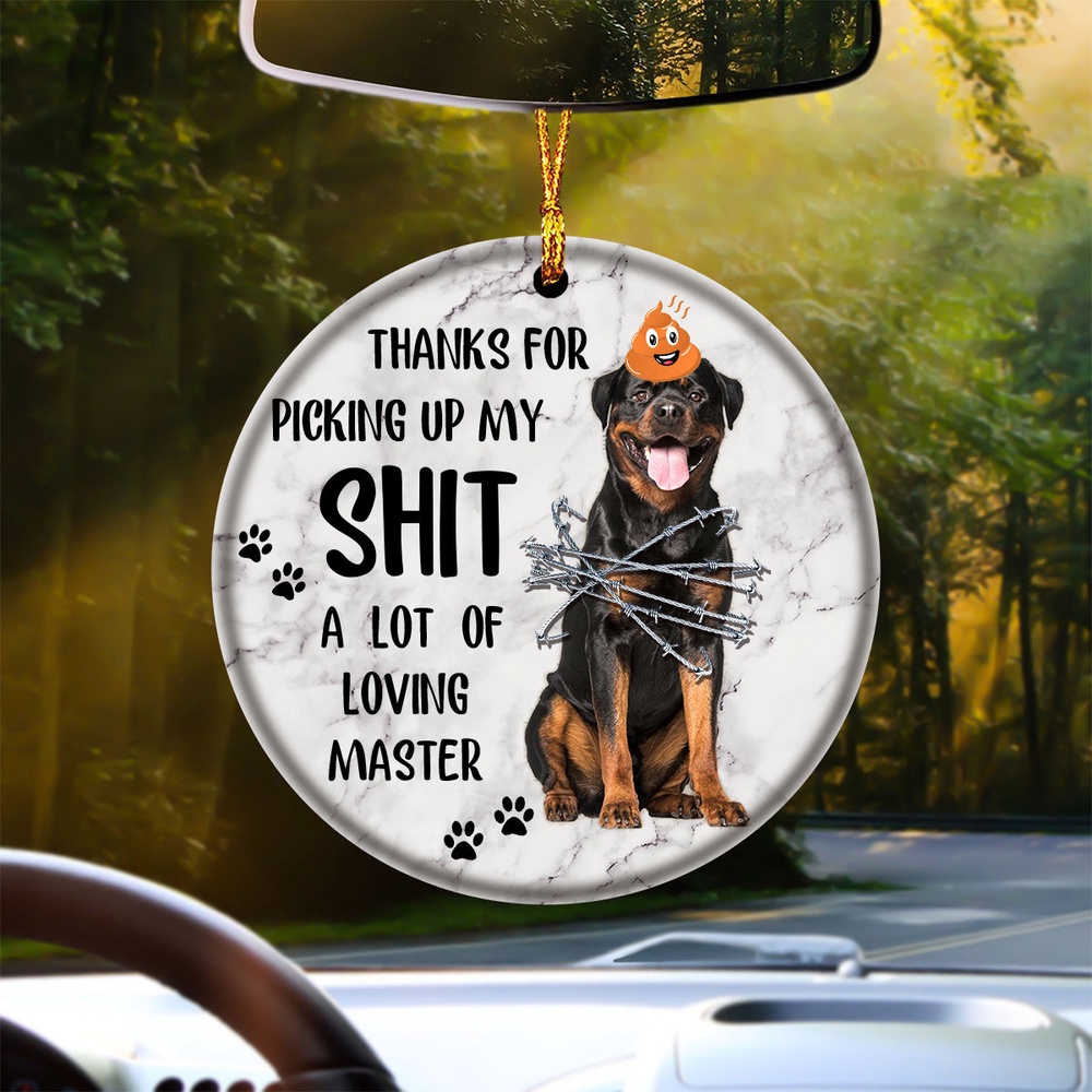 Rottweiler A Lot Of Loving Master Ornament, Christmas Ornament, Dog Ornament, Xmas Dog Ornaments Rottweiler A Lot Of Loving Master Ornament, Christmas Ornament, Dog Ornament, Xmas Dog Ornaments