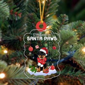 Rottweiler Hooded Christmas Ornament, Christmas Ornament, Dog…