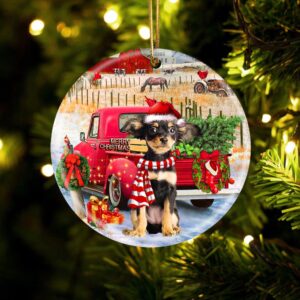 Russkiy Toy With Red Truck Christmas Ornament,…