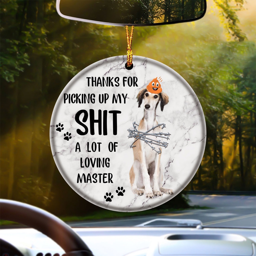 Saluki A Lot Of Loving Master Ornament, Christmas Ornament, Dog Ornament, Xmas Dog Ornaments Saluki A Lot Of Loving Master Ornament, Christmas Ornament, Dog Ornament, Xmas Dog Ornaments