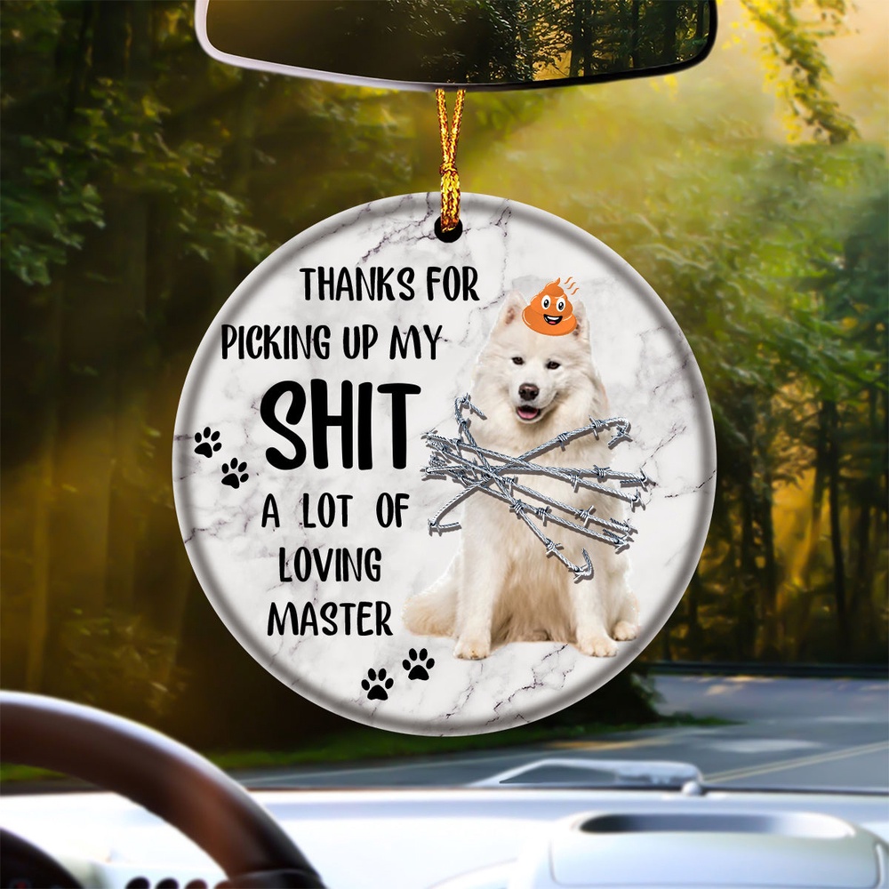 Samoyed A Lot Of Loving Master Ornament, Christmas Ornament, Dog Ornament, Xmas Dog Ornaments