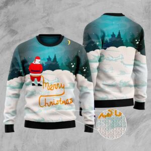 Santa Merry Christmas Ugly Christmas Sweater, Christmas…