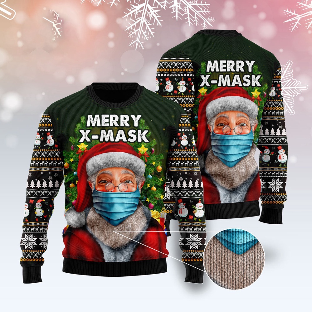 Santa Merry Xmas Ugly Christmas Sweater, Christmas Sweater, Ugly Sweater, Funny Xmas Sweaters Santa Merry Xmas Ugly Christmas Sweater, Christmas Sweater, Ugly Sweater, Funny Xmas Sweaters