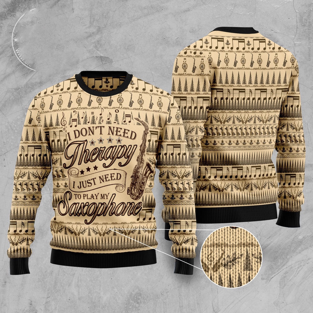 Saxophone Lover Ugly Christmas Sweater, Christmas Sweater, Ugly Sweater, Funny Xmas Sweaters