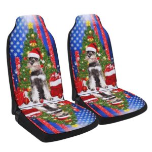 Schnauzer Merry Christmas Seat Cover Cars, Christmas…