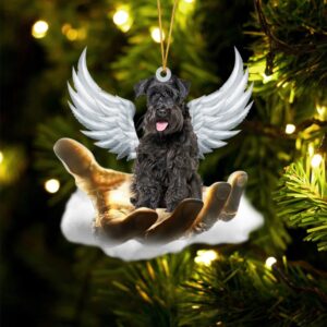 Schnauzer On The Hands Of Jesus Ornament,…