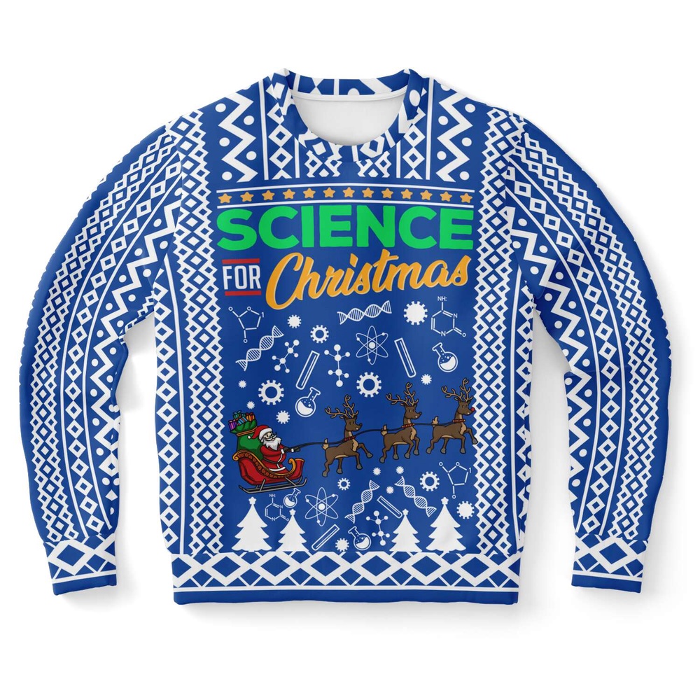 Science for Christmas Ugly Christmas Sweater, Christmas Sweater, Ugly Sweater, Funny Xmas Sweaters