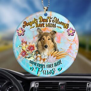 Scotch Collie Sometimes They Have Paws Ornament,…