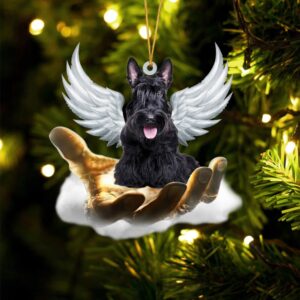 Scottish Terrier On The Hands Of Jesus…
