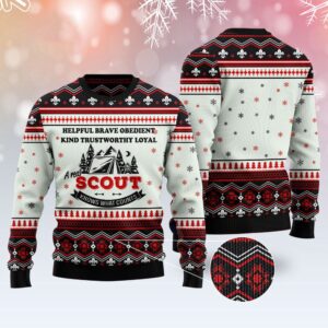 Scout Knows What Counts Ugly Christmas Sweater,…