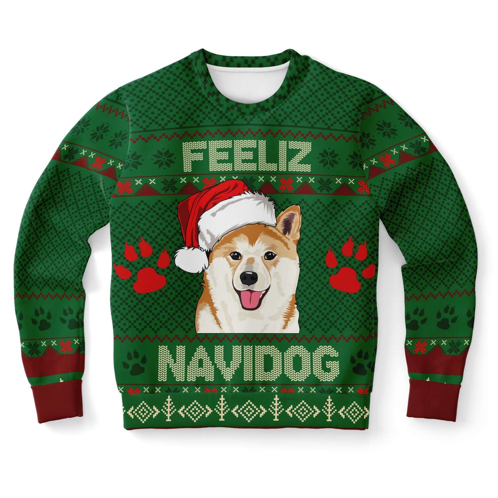 Shiba Inu Feliz Navidog Ugly Christmas Sweater, Christmas Sweater, Ugly Sweater, Funny Xmas Sweaters Shiba Inu Feliz Navidog Ugly Christmas Sweater, Christmas Sweater, Ugly Sweater, Funny Xmas Sweaters