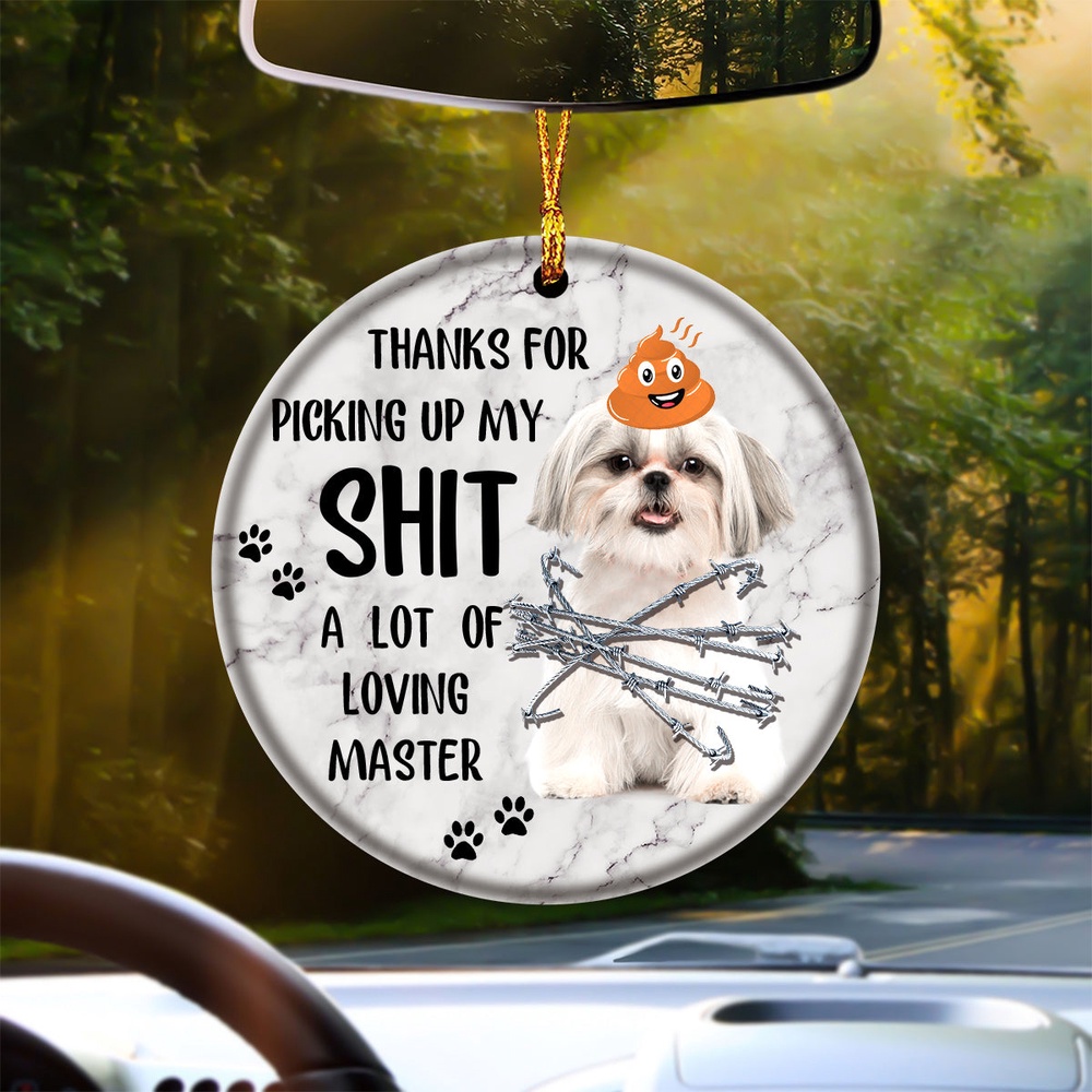 Shih Tzu2 A Lot Of Loving Master Ornament, Christmas Ornament, Dog Ornament, Xmas Dog Ornaments Shih Tzu2 A Lot Of Loving Master Ornament, Christmas Ornament, Dog Ornament, Xmas Dog Ornaments