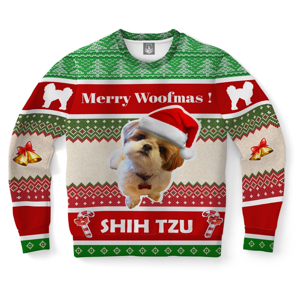 Shih Tzu Dog Ugly Christmas Sweater, Christmas Sweater, Ugly Sweater, Funny Xmas Sweaters Shih Tzu Dog Ugly Christmas Sweater, Christmas Sweater, Ugly Sweater, Funny Xmas Sweaters