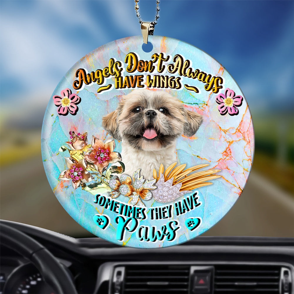 Shih Tzu Sometimes They Have Paws Ornament, Christmas Ornament, Dog Ornament, Xmas Dog Ornaments Shih Tzu Sometimes They Have Paws Ornament, Christmas Ornament, Dog Ornament, Xmas Dog Ornaments