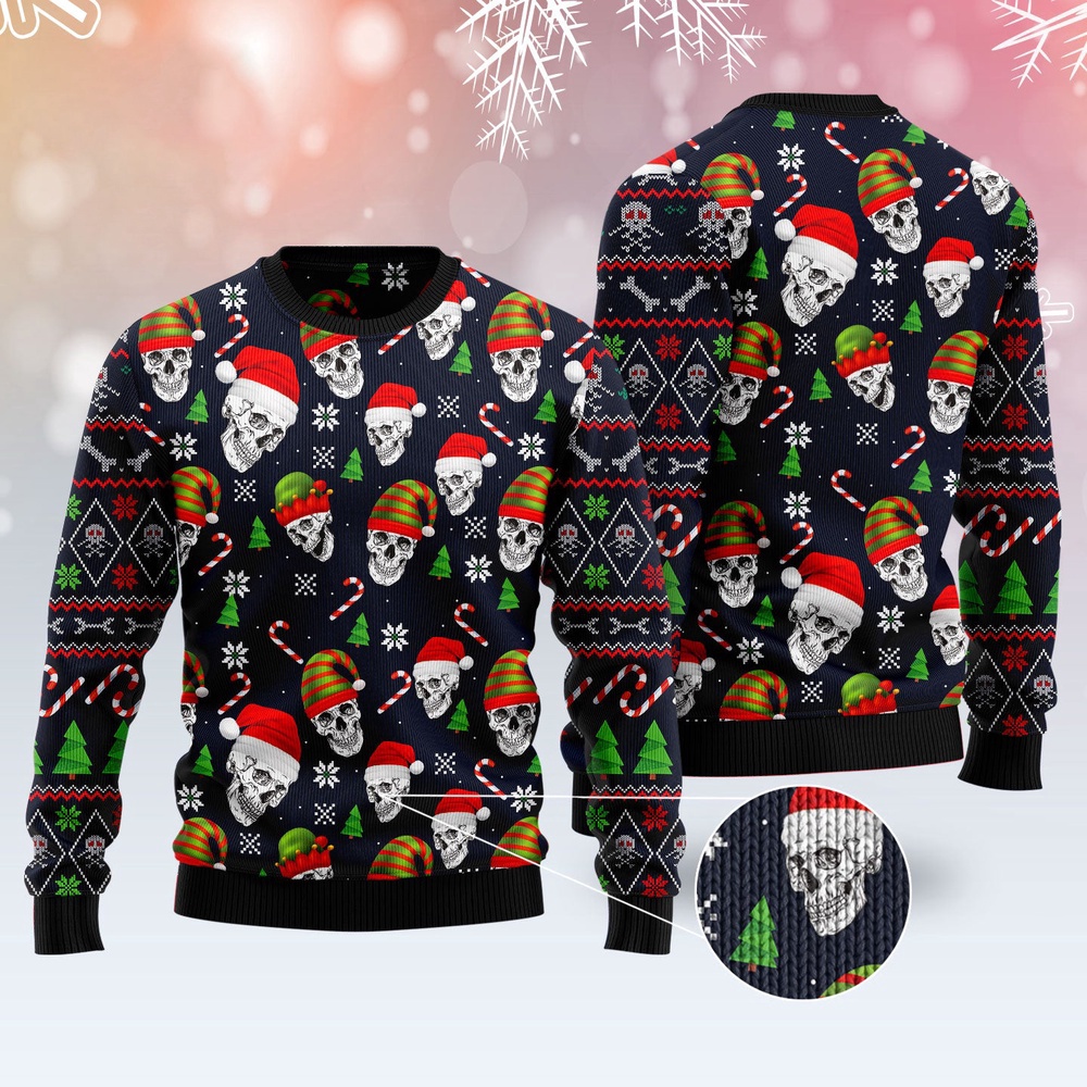 Skull Face Ugly Christmas Sweater, Christmas Sweater, Ugly Sweater, Funny Xmas Sweaters Skull Face Ugly Christmas Sweater, Christmas Sweater, Ugly Sweater, Funny Xmas Sweaters