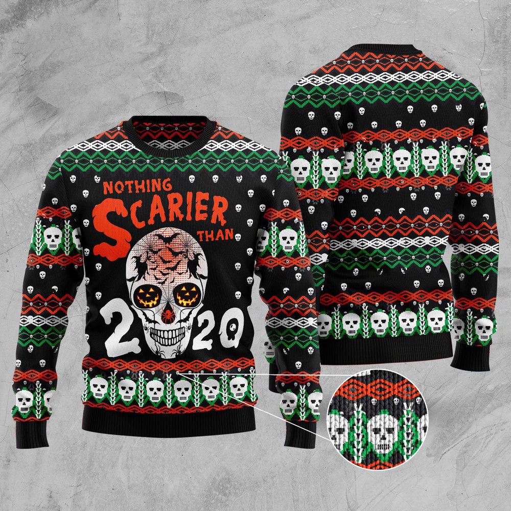 Skull Nothing Scarier Than Ugly Christmas Sweater, Christmas Sweater, Ugly Sweater, Funny Xmas Sweaters Skull Nothing Scarier Than Ugly Christmas Sweater, Christmas Sweater, Ugly Sweater, Funny Xmas Sweaters