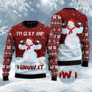 Snowman Christmas Ugly Christmas Sweater, Christmas Sweater,…