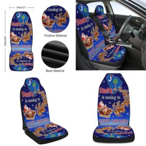 South Carolina Christmas Santa Is Coming To South Carolina Seat Cover Cars Christmas Car Seat Cover Car Seat Cover 2 pdoltu.jpg