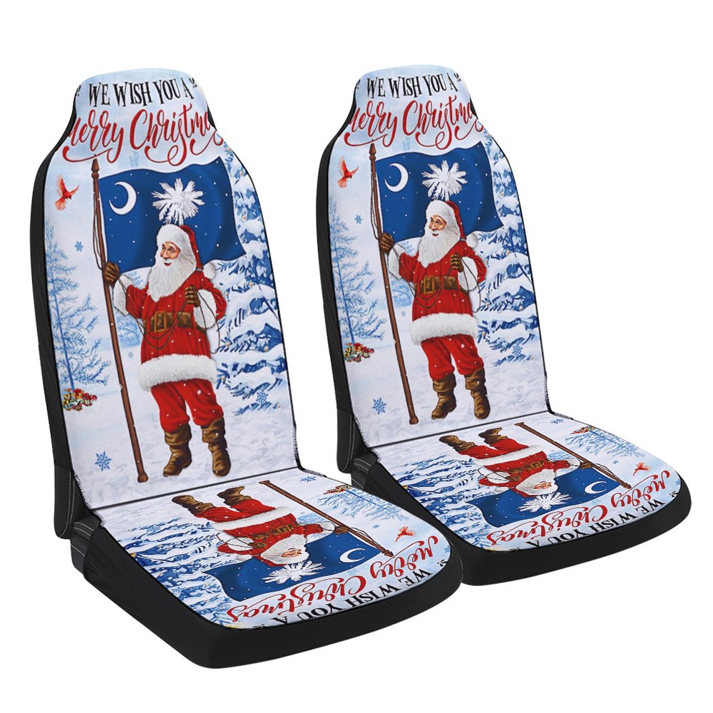 South Carolina Christmas We Wish You A Merry Christmas Santa Claus Seat Cover Cars, Christmas Car Seat Cover, Car Seat Cover South Carolina Christmas We Wish You A Merry Christmas Santa Claus Seat Cover Cars, Christmas Car Seat Cover, Car Seat Cover