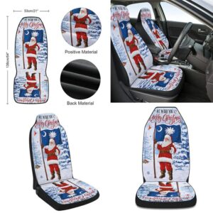 South Carolina Christmas We Wish You A Merry Christmas Santa Claus Seat Cover Cars Christmas Car Seat Cover Car Seat Cover 2 tkod2c.jpg