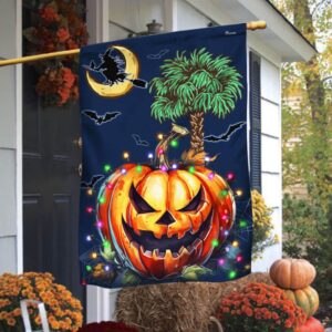 South Carolina Halloween Witch Pumpkin Fall Flag,…