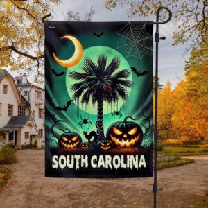 South Carolina Happy Halloween Spooky Flag Halloween Flag Halloween Garden Flags Halloween House Flags 3 amh5uf.jpg