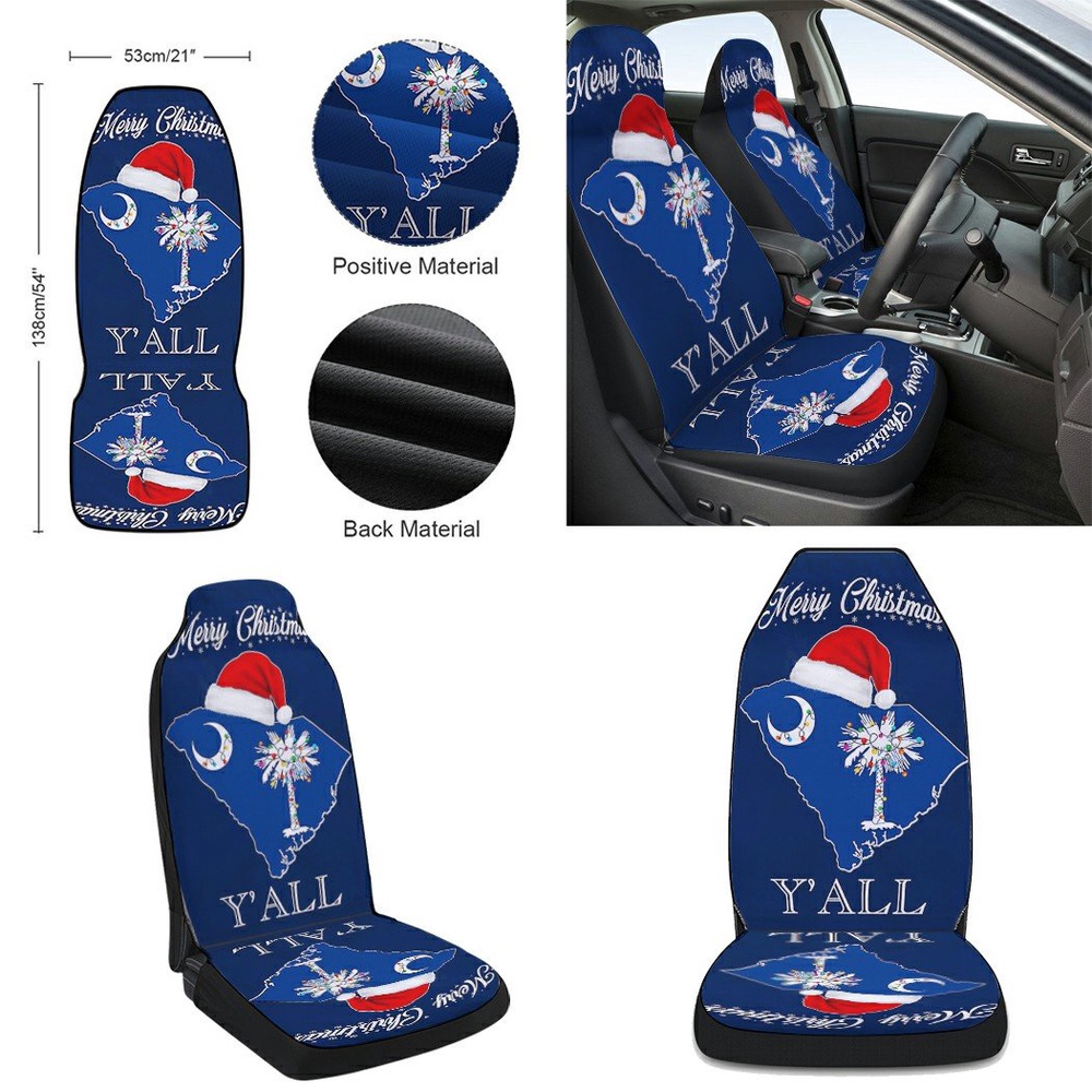 South Carolina Merry Christmas Seat Cover Cars, Christmas Car Seat Cover, Car Seat Cover South Carolina Merry Christmas Seat Cover Cars, Christmas Car Seat Cover, Car Seat Cover