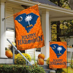 South Carolina with Palm Tree and Witch Flying Halloween Flag Halloween Flag Halloween Garden Flags Halloween House Flags 4 hdj5ri.jpg