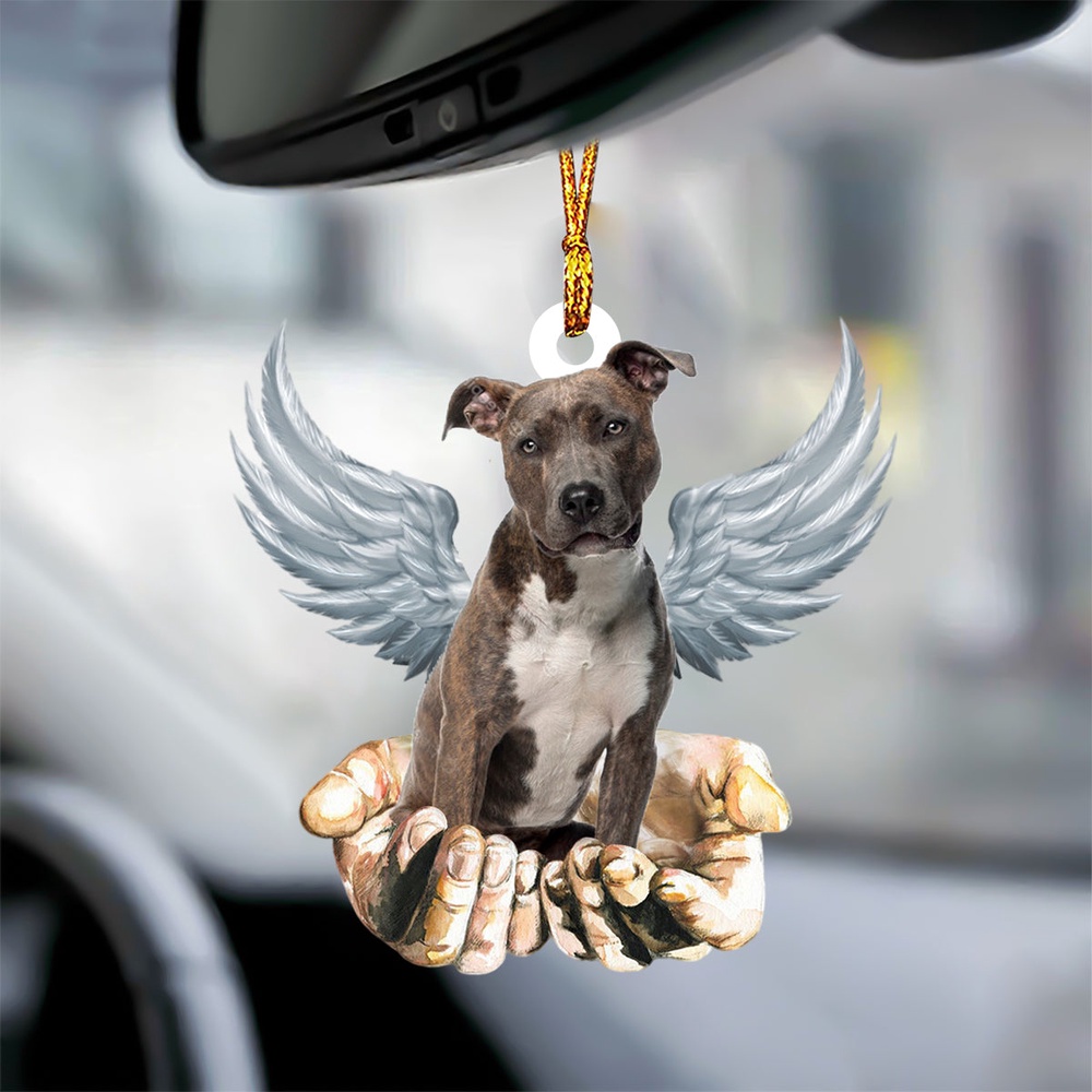 Staffordshire Bull Terrier Angel Dog Memorial Ornament, Christmas Ornament, Dog Ornament, Xmas Dog Ornaments