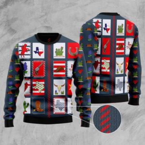 Texas Awesome Ugly Christmas Sweater, Christmas Sweater,…