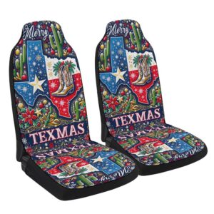 Texas Christmas Merry Texmas Seat Cover Cars,…