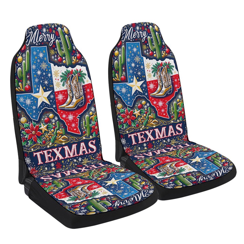 Texas Christmas Merry Texmas Seat Cover Cars, Christmas Car Seat Cover, Car Seat Cover Texas Christmas Merry Texmas Seat Cover Cars, Christmas Car Seat Cover, Car Seat Cover