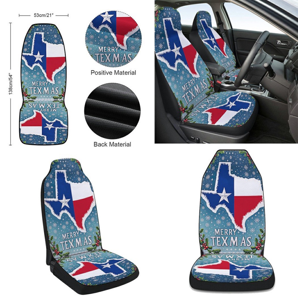 Texas Christmas Merry Texmas Seat Cover Cars, Christmas Car Seat Cover, Car Seat Cover Texas Christmas Merry Texmas Seat Cover Cars, Christmas Car Seat Cover, Car Seat Cover