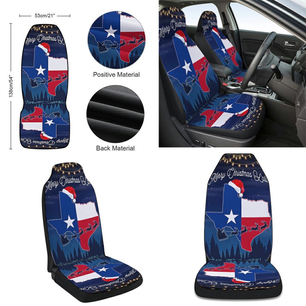 Texas Merry Christmas You all Seat Cover Cars, Christmas Car Seat Cover, Car Seat Cover Texas Merry Christmas You all Seat Cover Cars, Christmas Car Seat Cover, Car Seat Cover