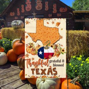 Thanksgiving Texas Flag Thankful Grateful And Blessed Pumpkin Fall Halloween Flag Halloween Flag Halloween Garden Flags Halloween House Flags 4 f6etp1.jpg