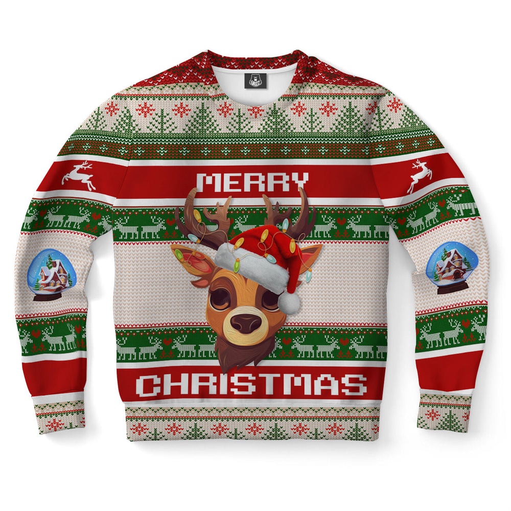 The Little Reindeer On Christmas Ugly Christmas Sweater, Christmas Sweater, Ugly Sweater, Funny Xmas Sweaters The Little Reindeer On Christmas Ugly Christmas Sweater, Christmas Sweater, Ugly Sweater, Funny Xmas Sweaters