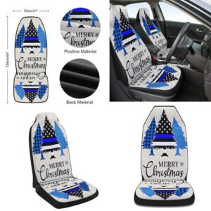 Thin Blue Line Merry Christmas Police Law Enforcement Seat Cover Cars Christmas Car Seat Cover Car Seat Cover 2 imbfuv.jpg