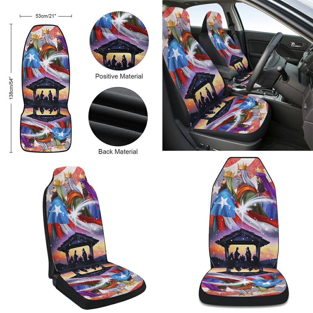 Three Kings Three Wise Men Nativity Of Jesus Puerto Rico Christmas Seat Cover Cars, Christmas Car Seat Cover, Car Seat Cover Three Kings Three Wise Men Nativity Of Jesus Puerto Rico Christmas Seat Cover Cars, Christmas Car Seat Cover, Car Seat Cover
